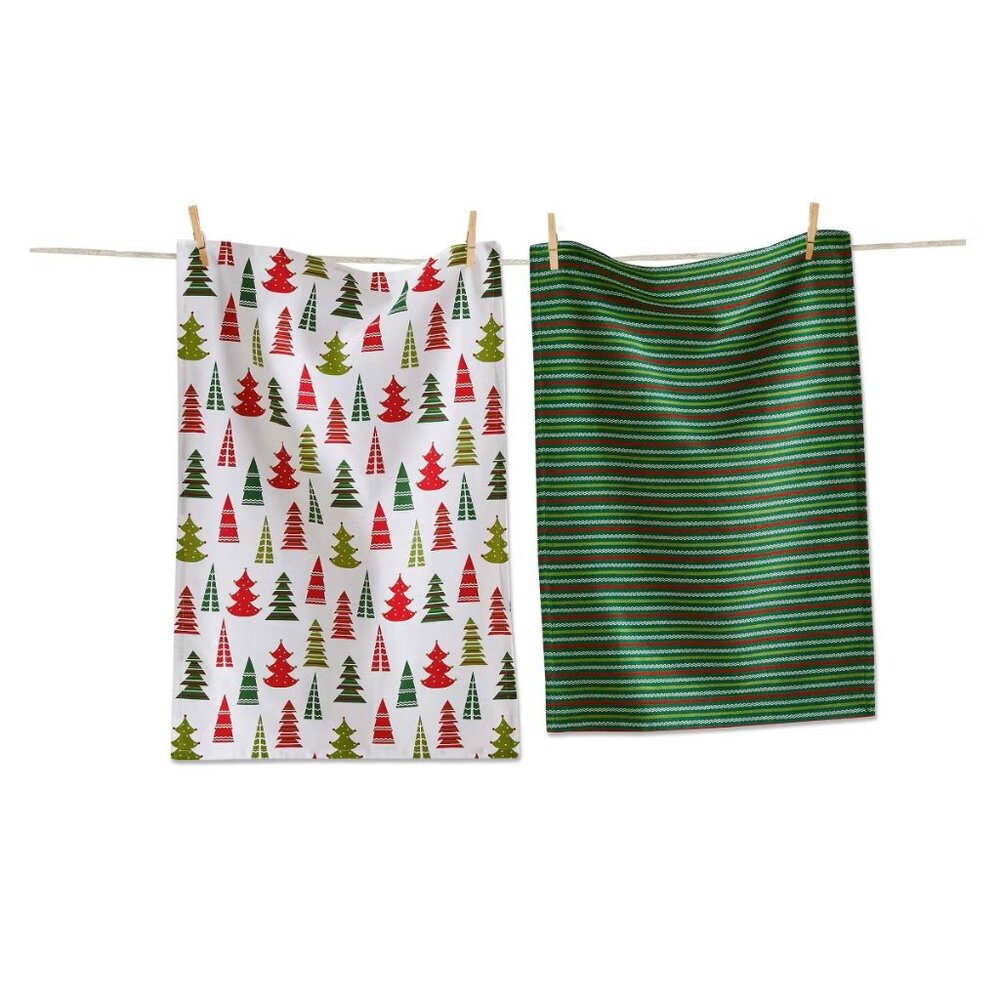 tag Cheerful Tree Dishtowel Set